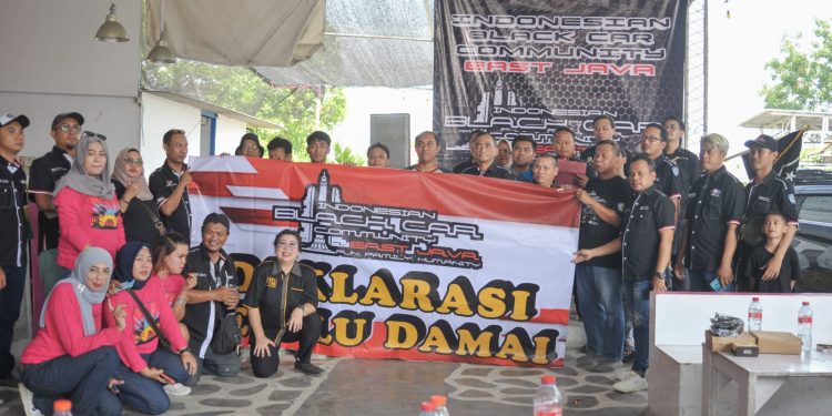 Komunitas Otomotif IBCC Jawa Timur Deklarasi Pemilu Damai 2024