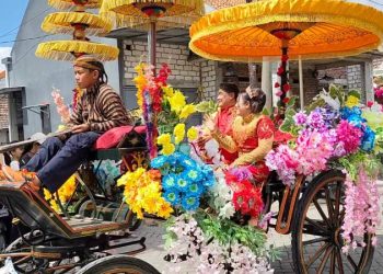 Gelaran Sedekah Bumi Dusun Mojotengah Gresik Dimeriahkan Karnaval Kreasi Hingga Pagelaran Campursari 