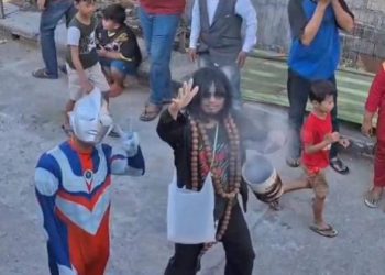 Hibur Warga, Pemdes Pandanan Hadirkan Ultramen Bersama Mbah Dukun di Kirab Budaya dan Sedekah Bumi