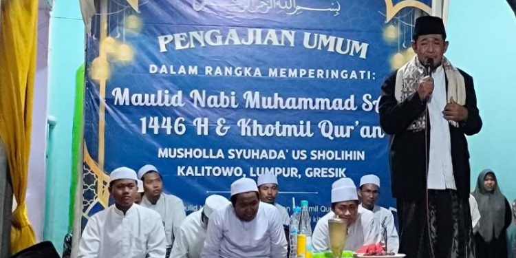 Warga Kalitowo Lumpur Gresik Gelar Maulid Nabi 2024, Teladani Sifat Rosul Jaga Persatuan Diatas Perbedaan