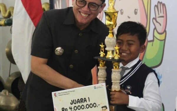 Pemkab Bojonegoro Gelar Final Lomba Bertutur Siswa SD/MI, Peserta Tampil Sangat Antusias