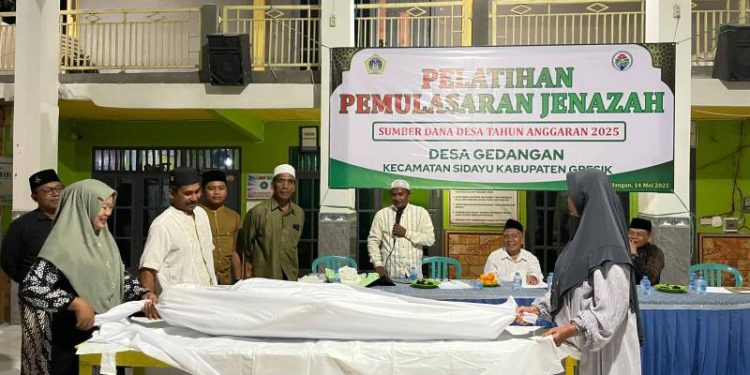 Pemdes Gedangan Gresik Gelar Pelatihan Pemulasaran Jenazah