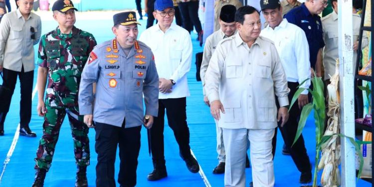 Presiden Prabowo Senang Panen Raya Jagung Inisiasi Polri Berhasil