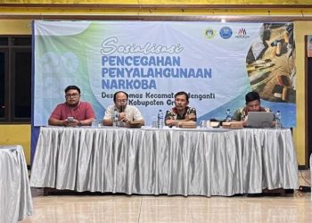 Lindungi Generasi Muda dari Bahaya Narkoba, Pemdes Domas dan BNNK Gresik Gelar Sosialisasi
