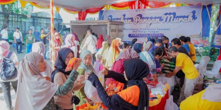 Kendalikan Laju Inflasi, Pemkab Gresik Gelar Gerakan Pangan Murah