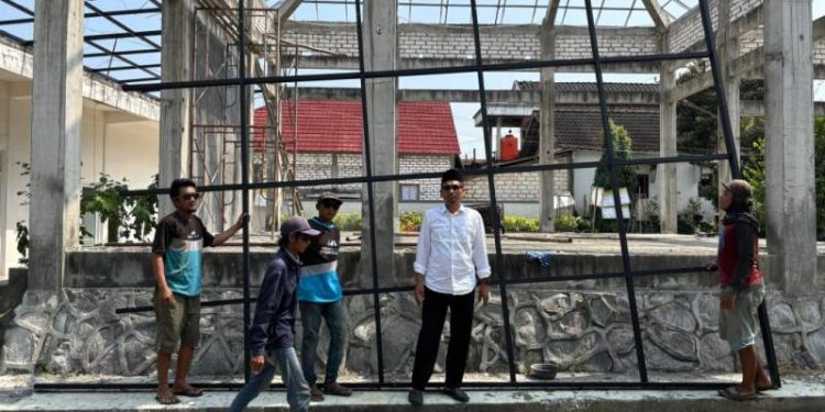 Demi Tunjang Pelayanan ke Masyarakat, Pemdes Petung Kebut Pembangunan Pendopo