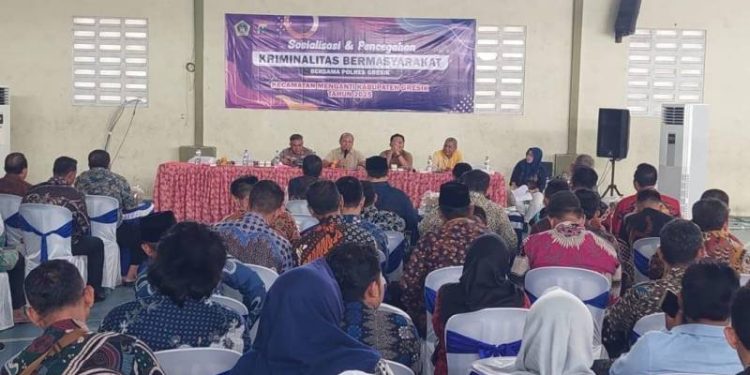 Gandeng TNI/POLRI, PKDI Menganti Gresik Gelar Sosialisasi dan Pencegahan Kriminal Bermasyarakat