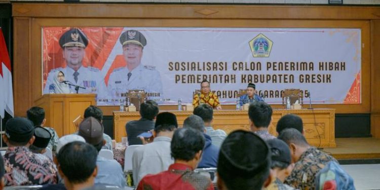 Buka Sosialisasi Calon Penerima Hibah, Wabup Gresik: Harus Tepat Sasaran dan Akuntabel