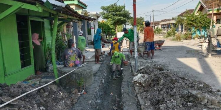 Pemdes Wahas Prioritaskan Pembangunan Infrastruktur Drainase Di Dua Dusun