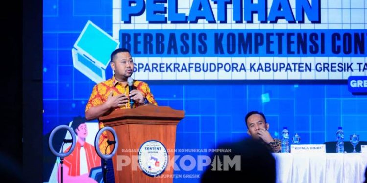 Dibuka Bupati Yani, 25 Peserta Ikuti Pelatihan BNSP Konten Kreator di Gresik