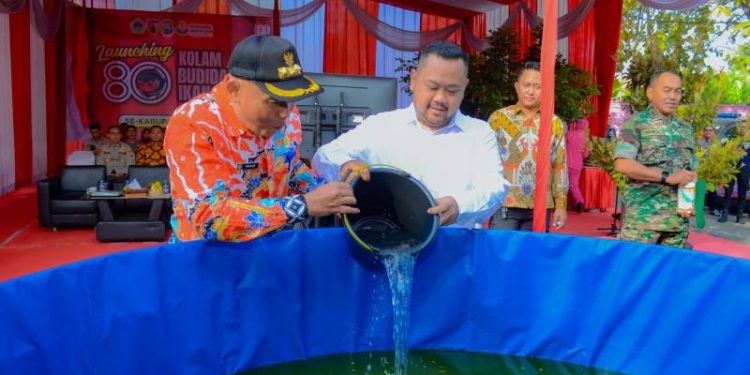 Peluncuran PetroFish dan Program 80 Kolam Budidaya Lele Serentak: Sinergitas Petrokimia Gresik, Pemkab, TNI–Polri