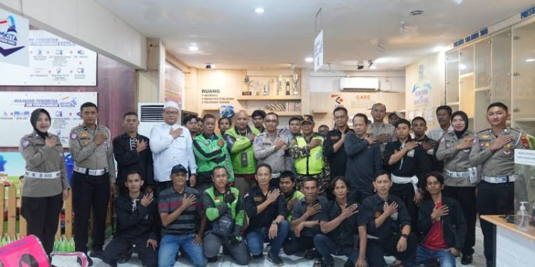 Polres Gresik Bersama Komunitas Gelar Deklarasi Damai, Wujudkan Kota Aman dan Kondusif