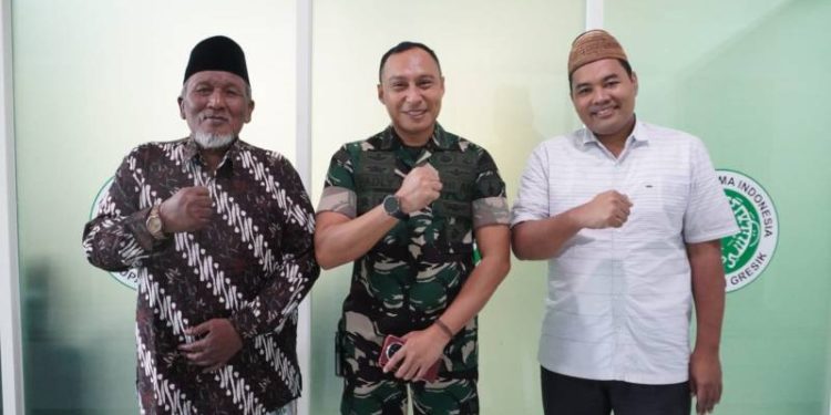 Sowan ke MUI Gresik, Komandan Kodim 0817 Bawa Pesan Jaga Persatuan