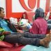 Polres Gresik Bersama Nitizen dan Ojol Rayakan HUT Humas Polri ke 74 Dengan Donor Darah