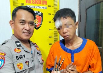 Unit Reskrim Polsek Menganti Ringkus Maling Motor Beraksi di Sidojangkung