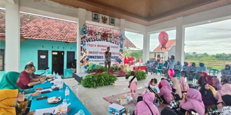 Pemdes Mojogede Gelar Wisuda Balita, Apresiasi Orang Tua Peduli Imunisasi