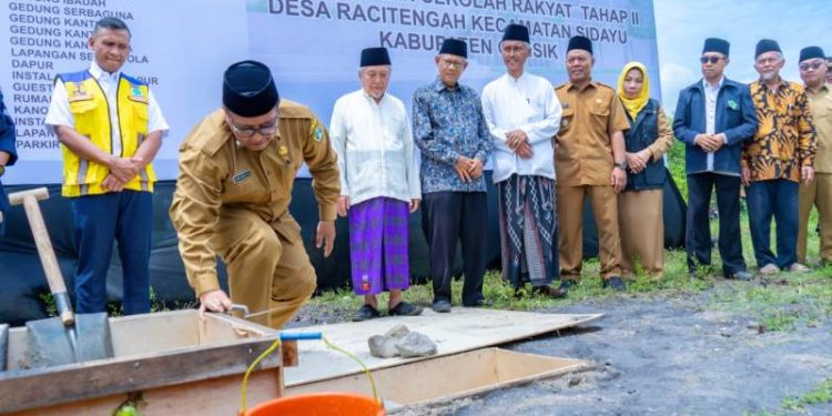 Sekda Gresik Tandai Pembangunan Sekolah Rakyat, Wujud Komitmen Pemkab Gresik Dukung Program Asta Cita Presiden