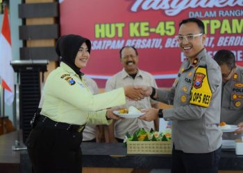 Penuh Syukur, Polres Gresik Gelar Tasyakuran HUT Satpam ke-45