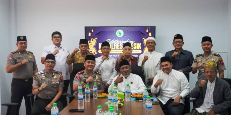 Silaturahmi ke MUI, Kapolres Gresik Minta Doa Restu Ulama Jaga Kondusivitas