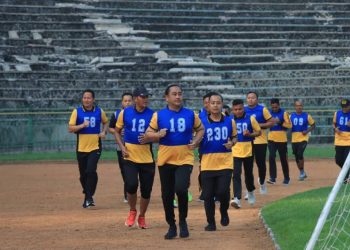 Tes Kesemaptaan Jasmani Semester I 2026, Polres Gresik Jaga Kebugaran Personel