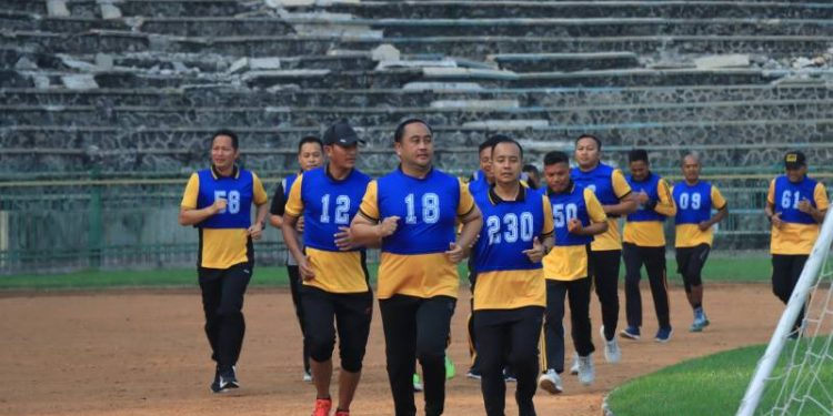 Tes Kesemaptaan Jasmani Semester I 2026, Polres Gresik Jaga Kebugaran Personel