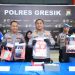 Polres Gresik Ringkus Jaringan Narkoba Lintas Kota, 68,211 Gram Sabu Diamankan