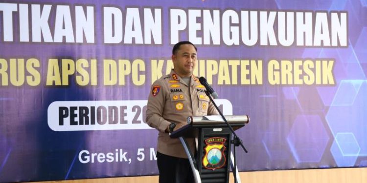Polres Gresik Perkuat Sinergitas, Pengurus APSI Kabupaten Gresik Resmi Dilantik