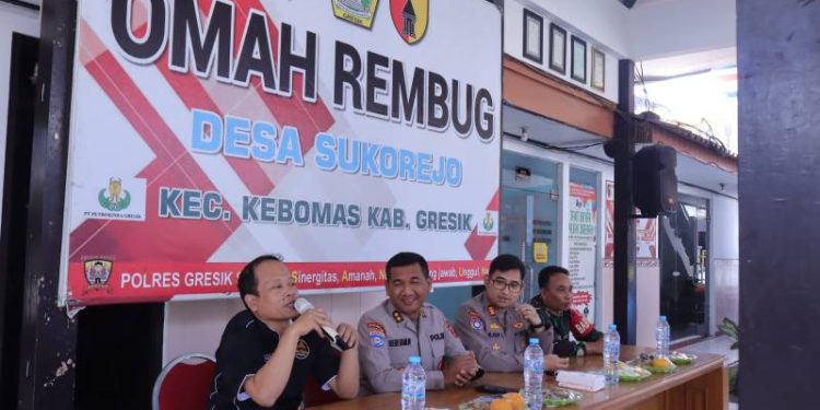 Perkuat Kamtibmas Berbasis Musyawarah, Ditbinmas Polda Jatim Asistensi Omah Rembug di Polres Gresik