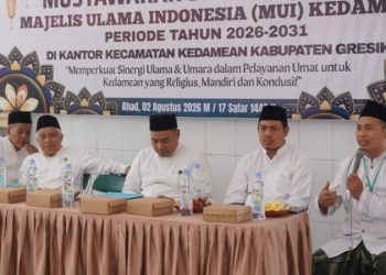 KH. M. Heri Prianto Kembali Pimpin MUI Kedamean, Teguhkan Khidmat untuk Umat