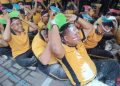 Semarak HUT RI ke-81, Polres Gresik Gelar Olahraga Bersama dan Lomba Tradisional Penuh Keakraban