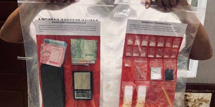 Polres Gresik Bongkar Peredaran Sabu, 15 Klip Seberat 7,356 Gram Diamankan